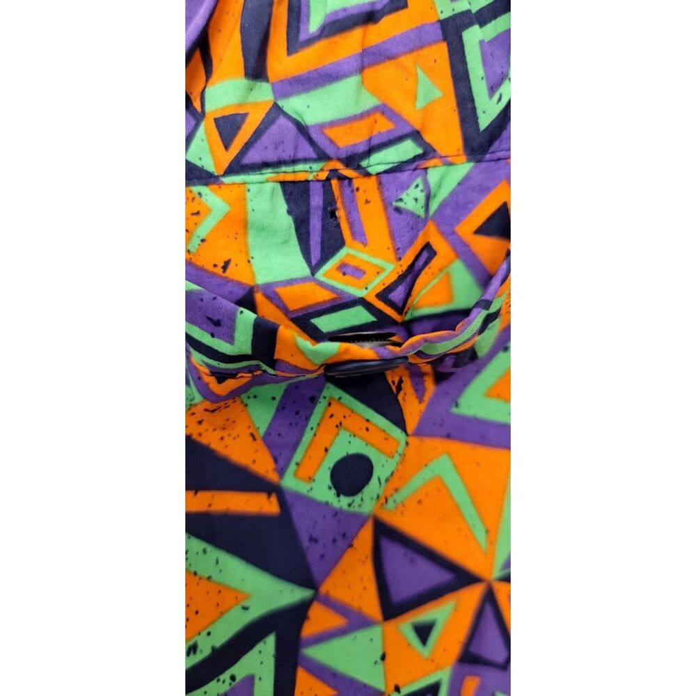 Champion MTV 90s Mesh Shorts Double Lined Neon Geometric Festival Men’s Size S - Picture 5 of 8